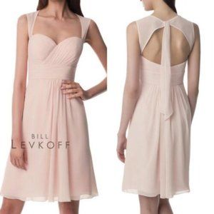 New With Tags. Bill Levkoff Chiffon Formal Dress, Petal pink Size 12.